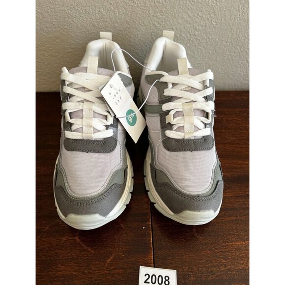 A New Day Indigo Sneaker Womens Sz 9.5 Gray Memory Foam Comfort Athletic Shoes - Picture 2 of 10